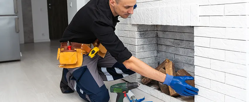 Fireplace Damaged Damper Frame Repair Services in Hudson, Massachusetts