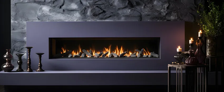 Ember Bed for Ventless Gas Fireplace in Hudson, MA